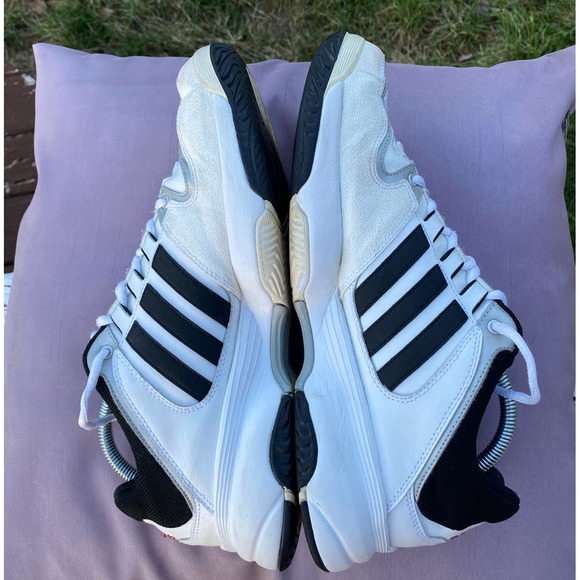 Adidas Men's Ambition Stripe IV White Black Sneaker Shoe Men's size 11  GO0238 - Picture 6 of 11